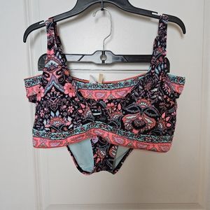 Gibson Latimer XL paisley print bikini set